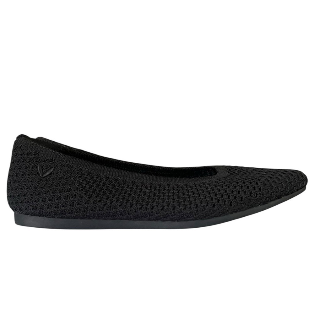 VIVAIA Black Pointed Toe Knit Flats Women's Size 5 Comfort Ballet Shoes